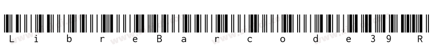 LibreBarcode39 Regul字体转换